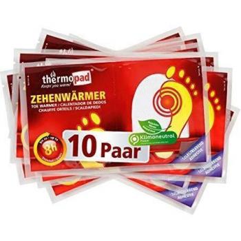 Thermopad Zehenwärmer Calentador de Dedos, Hombre, Beige, 10 Pairs