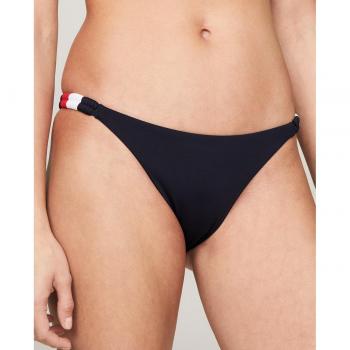 Braga alta bikini lisa Tommy Hilfiger azul marino para mujer