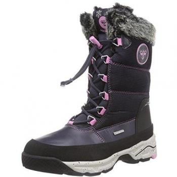 Hummel Lace Snow Boot JR HI botas de nieve de cuero niña, Multicolor