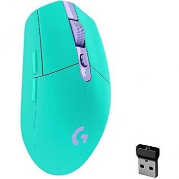 Logitech G305 LIGHTSPEED Ratón Gaming Inalámbrico, Sensor HERO, 12.000 DPI, Ligero, 6 Botones Programables, Batería de 250h, Memoria Integrada, Compatible con PC/Mac - Verde
