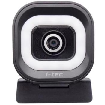 Cámara Web i-tec SOLOMON 700 STREAM 4K con Luz de Anillo LED y Autofocus