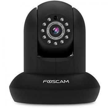 Foscam FI9831P/B - Cámara IP de vigilancia, de interior, 1,3 MP, 960p HD,WIFI, seguridad, alarma detección movimiento, visualización remota, compatible con iOS y Android, slot tarjeta Micro SD, color Negro