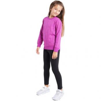 Chándal Infantil Champion Crewneck Morado para Niña