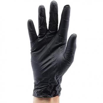 Guantes de Nitrilo Negro Draper - Paquete de 100, Premium AQL 1.5, Grandes