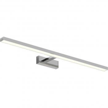 Lindby Jukka lámpara LED para espejo de baño 90 cm, moderna, plateada, hecha de aluminio, con 1 bombilla
