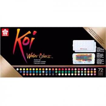 Estuche de 72 Colores Surtidos Talens Sakura Koi Water Colors Studio Set