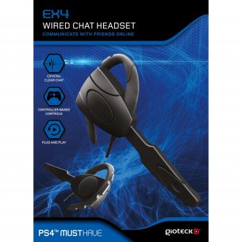 Gioteck - Auricular Mono Chat con Cable EX4 para PS4