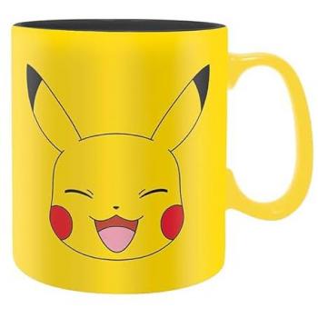 Taza gaming de Pokémon - Pikachu - Cerámica 460 ml, diseño de cara de Pikachu, marca ABYSTYLE