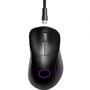 Cooler Master MM731 RGB-LED Ligero 59g Ratón híbrido con Cable e inalámbrico para Juegos - Sensor óptico de 16000 dpi, Microinterruptores ópticos de 70 Millones de clics - Negro Mate