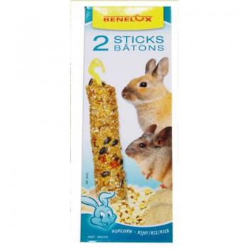 Barritas para Roedores XXL de Palomitas y Arroz 80g - 2 uds