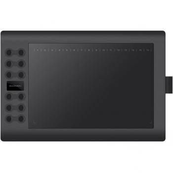 Tablet Gráfica Gaomon M106K PRO - Área activa de 10 x 6.25 pulgadas, resolución de 5080 LPI, 8192 niveles de presión, conectividad USB, compatible con Windows y Mac, incluye styl
