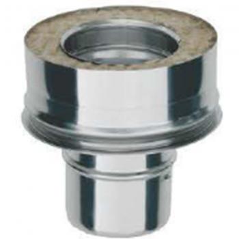 Adaptador de pared simple con diámetro exterior de 180 mm y doble pared con diámetro interior de 175 mm