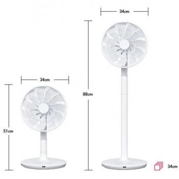 Ventilador de Pie y Sobremesa Silencioso Ruby Eolo 1 27W