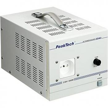 PeakTech 2240 - Transformador de Aislamiento, Dispositivo de Medición, Toroidal, Galvánico, Clase de Protección 1, Uso Móvil, Voltaje de Entrada 230 V, Potencia de Salida 500 W - 160 x 125 x 235 mm