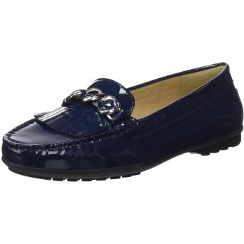 Geox D Elidia a, Mocasines para Mujer, Azul