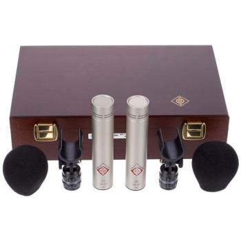 Neumann KM 184 Stereo Set - Nickel Cardioid Condenser Microphone Pair for Stereo Recording