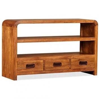 vidaXL TV Cabinet Solid Wood Acacia 90x30x55 cm