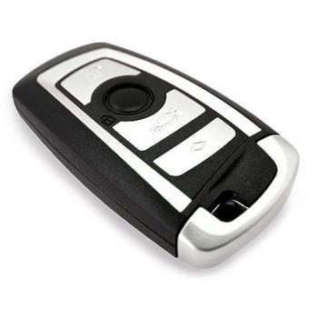 Carcasa Rígida de Reemplazo para Llave Mando a Distancia de 4 Botones Compatible con BMW CAS4 F Series (E90, E92, E93, X5, F10, F20, F