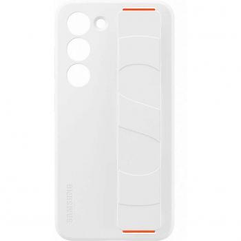 Samsung Silicone Grip Case Funda de Silicona con Agarre Blanca para Galaxy S23