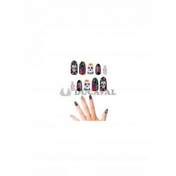 Uñas Catrina Pack de 10 con Pegamento
