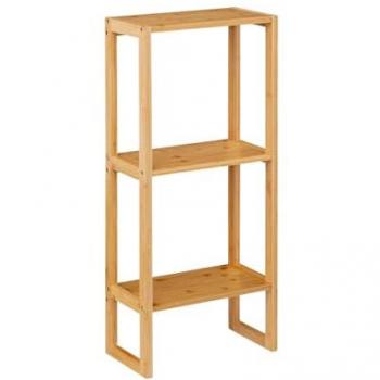 Estantería Modular de Bambú con 2 Niveles 84x35x20cm Marrón 7house