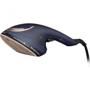 Russell Hobbs Steam Genie 2in1 Plancha de Vapor Vertical y Tradicional 1800W con Suela Cerámica, Incluye Accesorios para Ropa Delicada, Tapicería y Quitapel