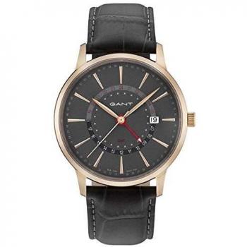 Gant Mens Analogue Quartz Watch with Leather Strap 7630043916605