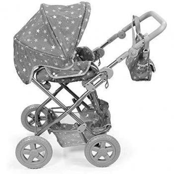 La Nina Gaby Grande 62098 Cuco con Ruedas para Muñecas , 42 x 85 x 53 cm, Gris