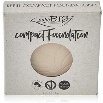 puroBIO Cosmetics Compact Foundation Refill SPF 10 Shade 02 9 g