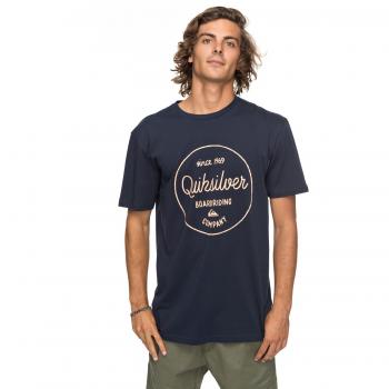 Quiksilver Classic Morning Slides Camiseta, Hombre, Navy Blazer, L