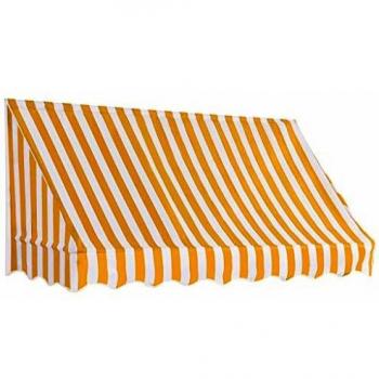 vidaXL Toldo para Bar 200x120cm Naranja/Blanco Accesorios Casa Jardín Terraza