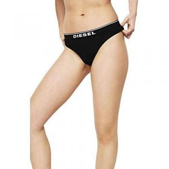 Diesel Mujer Tanga - Ufst-Stars-String, Tanga, Slip, Algodón Ajustados, Negro - Negro, M