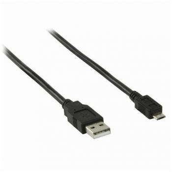 Cable USB 2.0 A Macho - Micro B Macho 3 m Negro