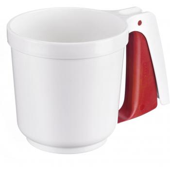 Westmark Tamiz para harina y azúcar en polvo, Con mango, Plástico, Blanco/rojo, 32142270