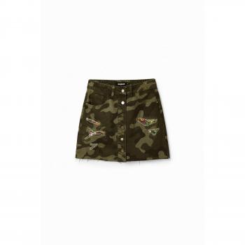 Desigual DUNA Women's Denim Skirt - Green, Sizes S, M, L