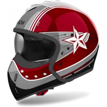 Casco Modular Airoh J 110 Command Burdeos Brillante M