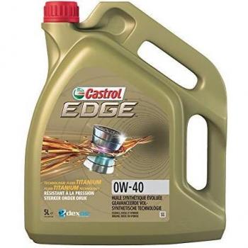 Aceite Sintético Castrol Edge 0W-40 C3 con Tecnología Titanium, 5 Litros