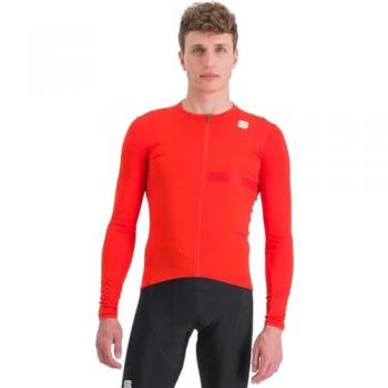 Maillot Sportful Matchy Manga Larga Naranja para Hombre