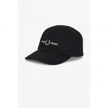 Fred Perry - Gorra de hombre lisa en negro
