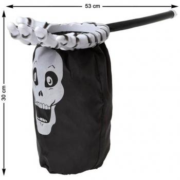 Decoración para Halloween Trick or Treat Negro 53 x 30 cm Calavera