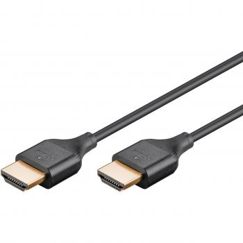 Cable HDMI delgado 2.1 con Ethernet, 1 metro, Ultra HD hasta 8K/60Hz, 48 Gbit/s, soporte 3D y HDR, HDCP 2.2, ARC, CEC,