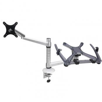 Neomounts NewStar FPMA-D300NOTEBOOK - Soporte de Escritorio para Monitor, Tablet y Notebook, Color Plateado