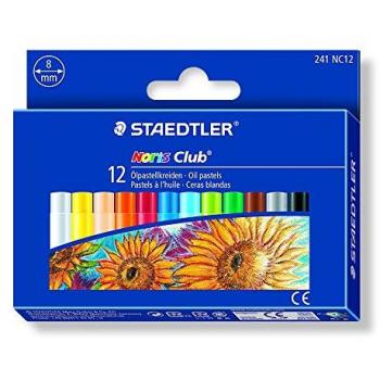 STAEDTLER 241NC12 - Estuche con 12 ceras, Multicolor