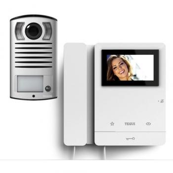 Kit Videoportero Superficie 2 Hilos Tegui Línea 2000 con Monitor Serie 8