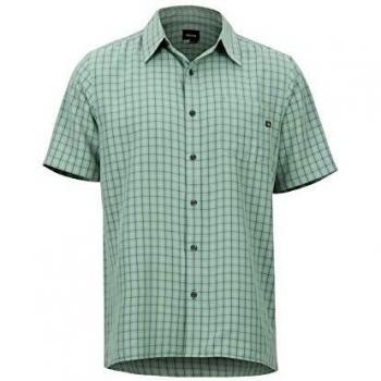 Marmot Eldridge Short Sleeve Camisa Manga Corta, de Senderismo, al Aire Libre, con protección UV, Transpirable, Hombre, Verde
