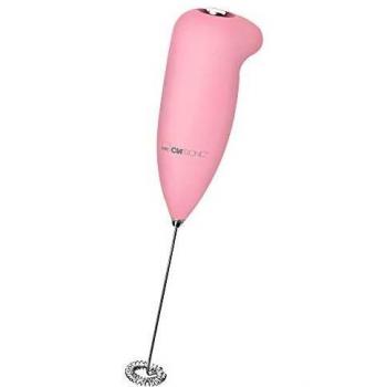 Clatronic MS 3089 Vintage Pink Milk Frother with Stainless Steel Whisk