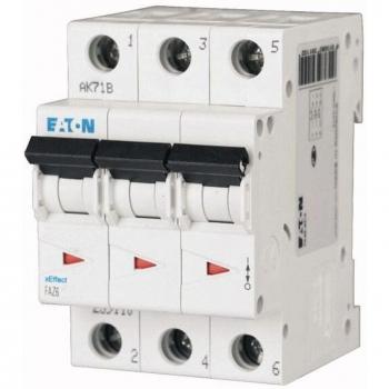 Interruptor Automático Magnetotérmico Eaton FAZ6 3P 32A Curva C 6kA Montaje en Carril DIN
