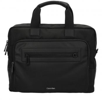 Calvin Klein Men's Black Laptop Briefcase with Compartment