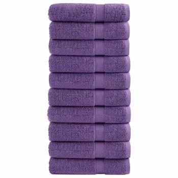 Toallas de mano Premium SOLUND 10 unidades morado 50x100 cm 600 gsm