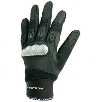 Massi Expert Carbon - Comp - Guantes de Ciclismo Unisex, Color Negro, Talla L